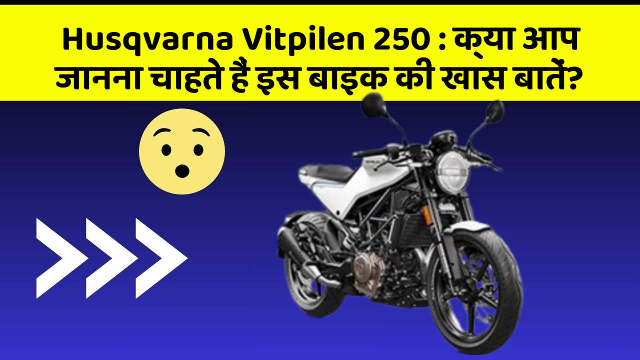 Husqvarna Vitpilen 250: क्या आप जानना चाहते हैं इस बाइक की खास बातें?